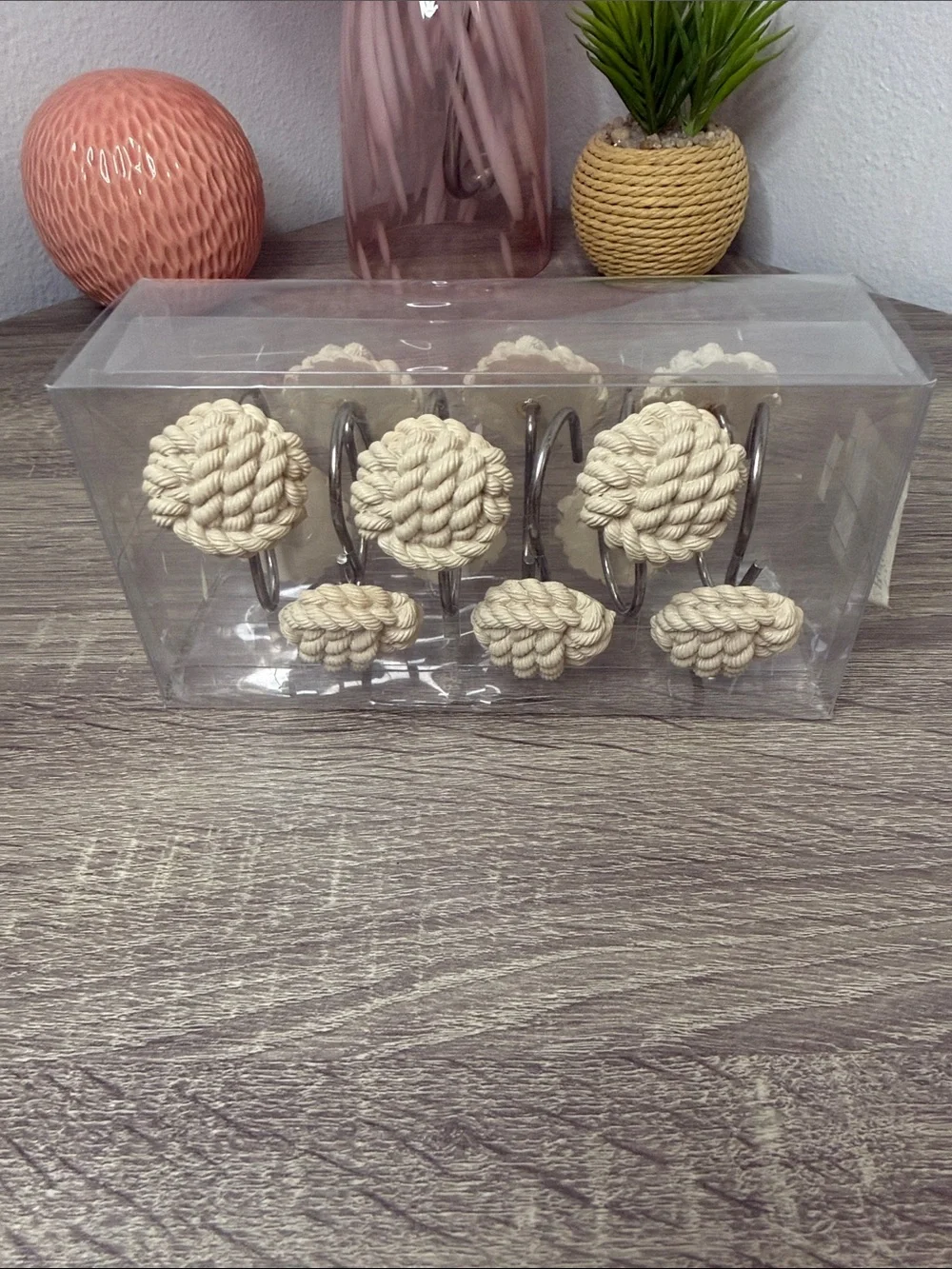 Better Homes & Gardens Nautical Beige Shower Hooks